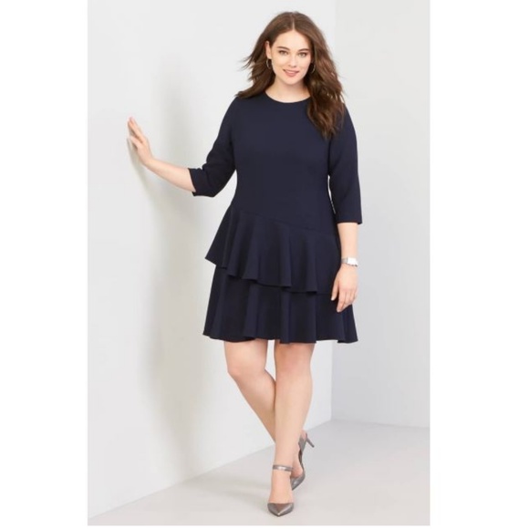 Eliza J Dresses & Skirts - ⚡️NWOT: Ruffle Tiered Sheath Dress - size 14